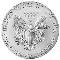Pre-Owned 2014 USA Eagle Colourised 1oz Silver Coin - VAT Free