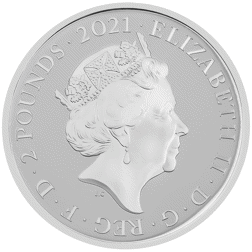 Pre-Owned UK 2021 Alice’s Adventures in Wonderland Colourised 1oz Proof Silver Coin - VAT Free