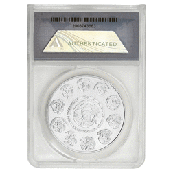 Pre-Owned 2011 Mexican Libertad 1oz Silver Coin - ANACS Graded MS70 2003743683 - VAT Free