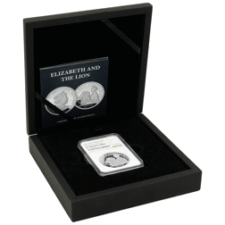 Pre-Owned 2021 Alderney Una and The Lion 2oz Silver Coin - NGC Graded PF70 - 6257499-185 - VAT Free