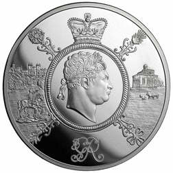 Pre-Owned 2020 UK Celebration of George III £5 Piedfort Proof Silver Coin - VAT Free