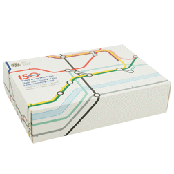 Pre-Owned 2013 UK 150th Anniversary of the London Underground £2 Piedfort Proof Silver 2-Coin Set - 