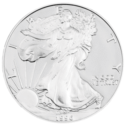 Pre-Owned 1996 USA Eagle 1oz Proof Silver Coin - VAT Free