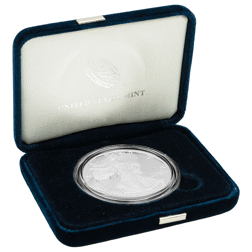 Pre-Owned 1998 USA Eagle 1oz Proof Silver Coin - VAT Free