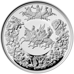 Pre-Owned 2025 UK Royal Mint Waterloo Medal - Victory 2oz Proof Silver Coin - VAT Free