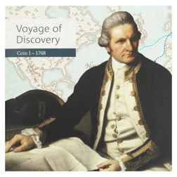 Pre-Owned 2018 UK Captain James Cook's Voyage of Discovery £2 Proof Silver Coin - VAT Free