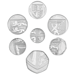 Pre-Owned 2009 UK Proof Silver 12-Coin Set - Damaged Box - VAT Free