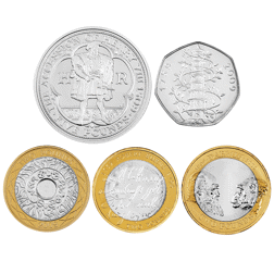 Pre-Owned 2009 UK Proof Silver 12-Coin Set - Damaged Box - VAT Free