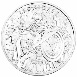 Pre-Owned Pinehurst Legendary Warriors: Leonidas 1oz Silver Round