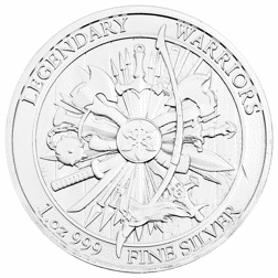 Pre-Owned Pinehurst Legendary Warriors: Leonidas 1oz Silver Round