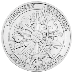 Pre-Owned Pinehurst Legendary Warriors: Sitting Bull 1oz Silver Round