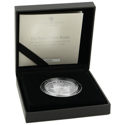 Pre-Owned 2023 UK Tudor Beasts Yale of Beaufort 1oz Proof Silver Coin - Missing Outer Box - VAT Free