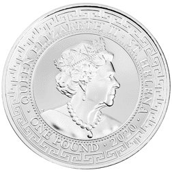 Pre-Owned 2020 St Helena Trade Dollar Restrike 1oz Silver Coin - VAT Free