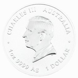 Pre-Owned 2024 Australian Four Guardians Colourised 1oz Silver Coin (Green Dragon) - VAT Free