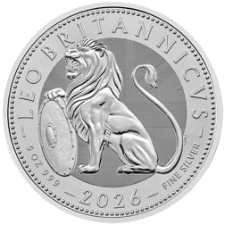 2026 UK The British Lion 5oz Silver Coin