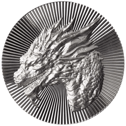 Scottsdale Mint 2oz Dragon Stacker Silver Round