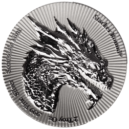 Scottsdale Mint 2oz Dragon Stacker Silver Round