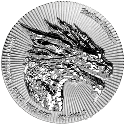 Scottsdale Mint 2oz Dragon Stacker Silver Round