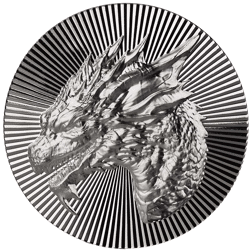 Scottsdale Mint 1oz Dragon Stacker Silver Round