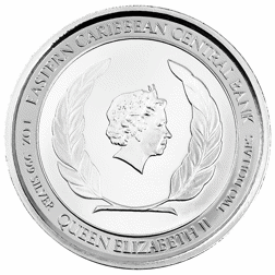Pre-Owned 2019 St. Kitts and Nevis Pelican 1oz Silver Coin - VAT Free