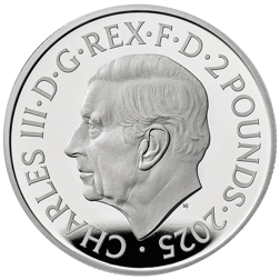 Pre-Owned 2025 UK Lunar Snake 1oz Proof Silver Coin - VAT Free
