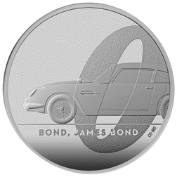 Pre-Owned 2020 UK Bond, James Bond 1oz Proof Silver Coin - VAT Free