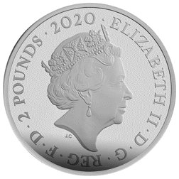 Pre-Owned 2020 UK Shaken Not Stirred James Bond 1oz Proof Silver Coin - VAT Free