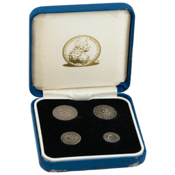 Pre-Owned 1684 UK Charles II Maundy Money Silver 4-Coin Set - VAT Free