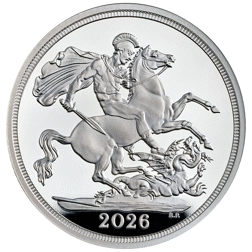 Pre-Owned 2026 UK Full Sovereign Proof Silver Coin - VAT Free