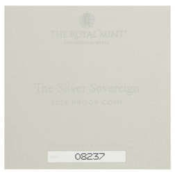 Pre-Owned 2026 UK Full Sovereign Proof Silver Coin - VAT Free