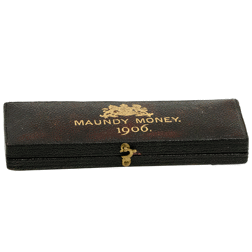 Pre-Owned 1906 UK Edward VII Maundy Money Silver 4-Coin Set - VAT Free