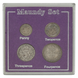 Pre-Owned 1928 UK George V Maundy Money Silver 4-Coin Set - VAT Free