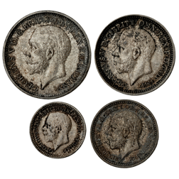 Pre-Owned 1930 UK George V Maundy Money Silver 4-Coin Set - VAT Free