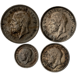 Pre-Owned 1931 UK George V Maundy Money Silver 4-Coin Set - VAT Free