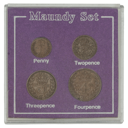 Pre-Owned 1933 UK George V Maundy Money Silver 4-Coin Set - VAT Free