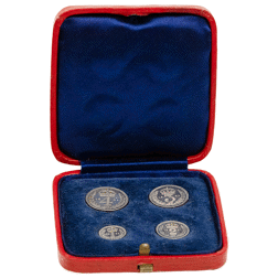 Pre-Owned 1941 UK George VI Maundy Money Silver 4-Coin Set - VAT Free