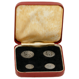 Pre-Owned 1958 UK Elizabeth II Maundy Money Silver 4-Coin Set - VAT Free