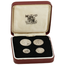 Pre-Owned 1979 UK Elizabeth II Maundy Money Silver 4-Coin Set - VAT Free
