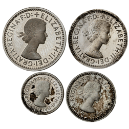 Pre-Owned 1979 UK Elizabeth II Maundy Money Silver 4-Coin Set - VAT Free