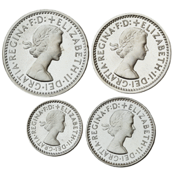 Pre-Owned 1987 UK Elizabeth II Maundy Money Silver 4-Coin Set - VAT Free
