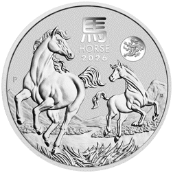 2026 Australian Lunar Horse with Dragon Privy 1oz Silver Coin