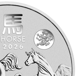 2026 Australian Lunar Horse with Dragon Privy 1oz Silver Coin