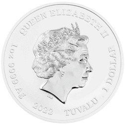 Pre-Owned 2022 Tuvalu The Simpsons 'Season's Greetings' 1oz Silver Coin - VAT Free