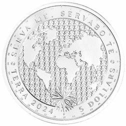 Pre-Owned 2024 Tokelau Planet Terra 1oz Silver Coin - VAT Free