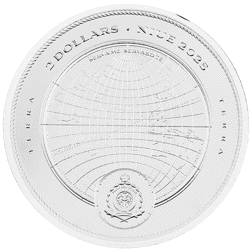 Pre-Owned 2025 Niue Planet Terra 1oz Silver Coin - VAT Free