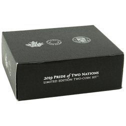 Pre-Owned 2019 Pride of Two Nations 1oz Proof Silver 2-Coin Set - VAT Free