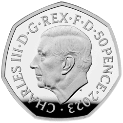 Pre-Owned 2023 UK Windrush Generation 50p Proof Silver Coin - VAT Free