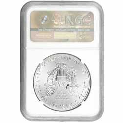 Pre-Owned 2014 USA Eagle 1oz Silver Coin - NGC Graded MS69 - 4258127-286 - VAT Free