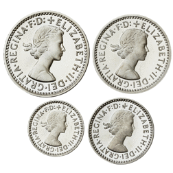 Pre-Owned 1994 UK Elizabeth II Maundy Money Silver 4-Coin Set - VAT Free