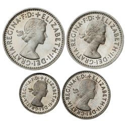 Pre-Owned 2000 UK Elizabeth II Maundy Money Silver 4-Coin Set - VAT Free